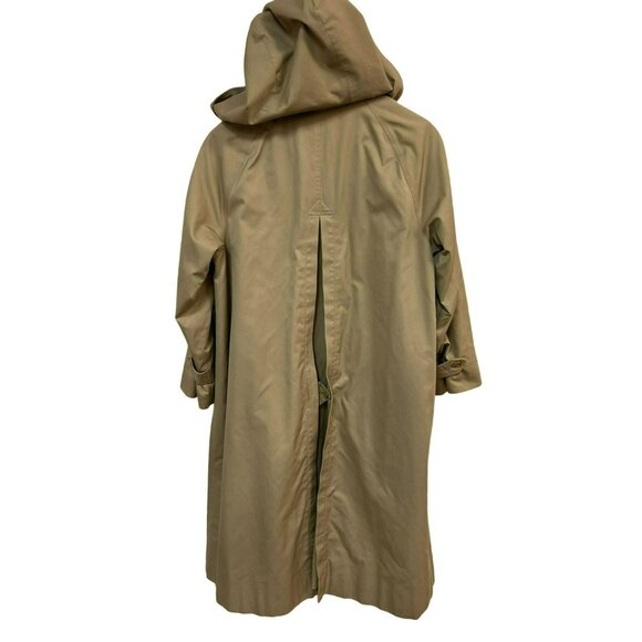 Burberrys' Vintage Prorsum Trench Coat Nova Check Wool Liner with Hood Sz 16P - Picture 10 of 16